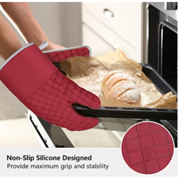 HOT! IXO 6Pc Silicone Surface Oven Mitts and Pot Holders - Picture 5 of 7